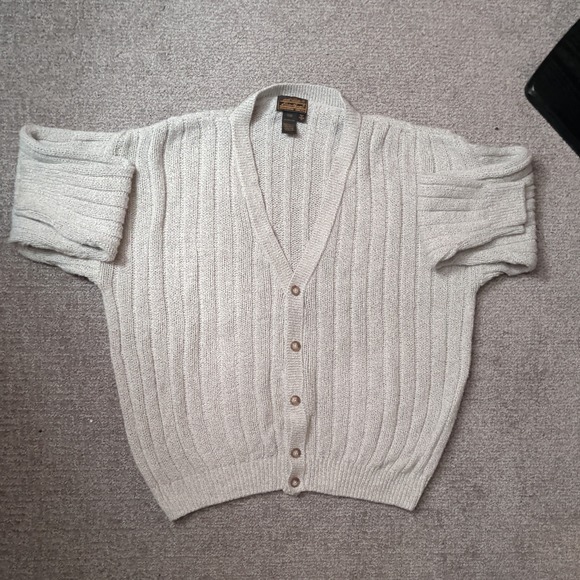 Eddie Bauer Sweaters - VINTAGE EDDIE BAUER chunky knit button down cardigan sweater SIZE XL